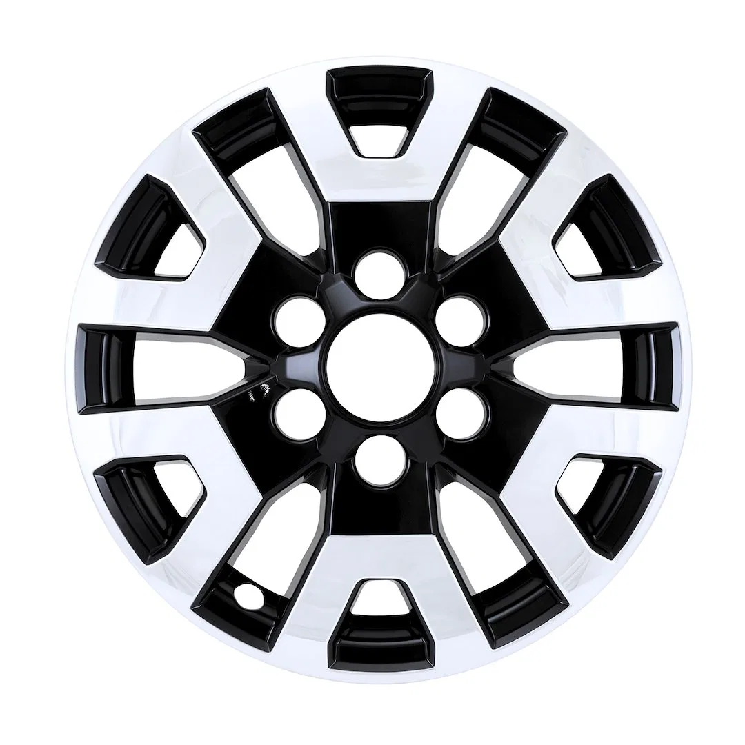 IMP524XCB – COAST2COAST Wheel Skin, 17 Inch 6 Y Spokes Snap-On Chrome Plated/ Painted Silver/ Charcoal Black ABS Plas...